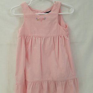 🌷🌞 SALE Chaps Pink Velvet Infant Girls Dress